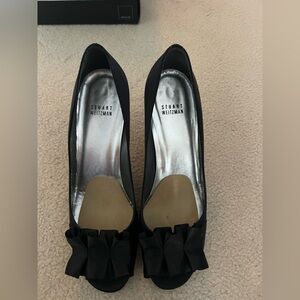 Stuart Weitzman Black Kitten Heels!